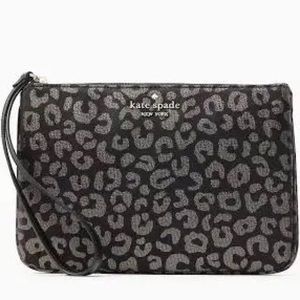 Kate spade leopard pouch